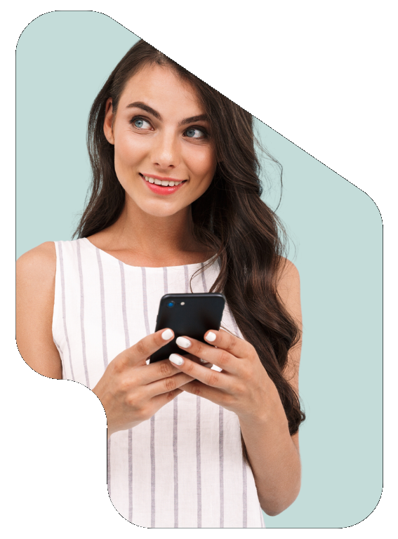 Executive Girl - with shape background Transparent